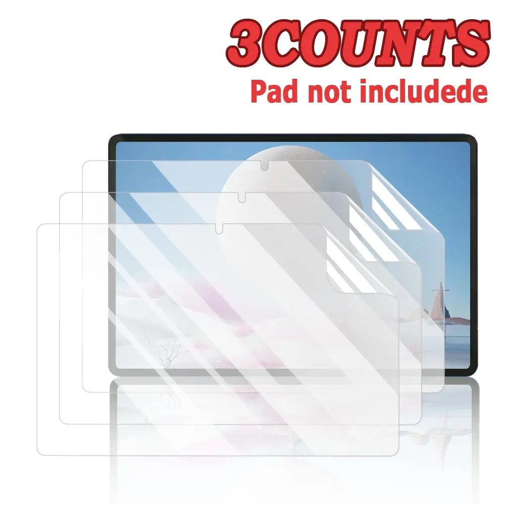 3Pcs HD Clear Flexible Hydrogel Screen Protector for Honor Pad 8/9/X8/X8 Pro, Edge-to-Edge Invisible Full Coverage Fit, Ultra Slim Zero-Feel Touch, Oleophobic Anti-Fingerprint & Anti-Scratch Surface, Perfect Full Screen Compatibility