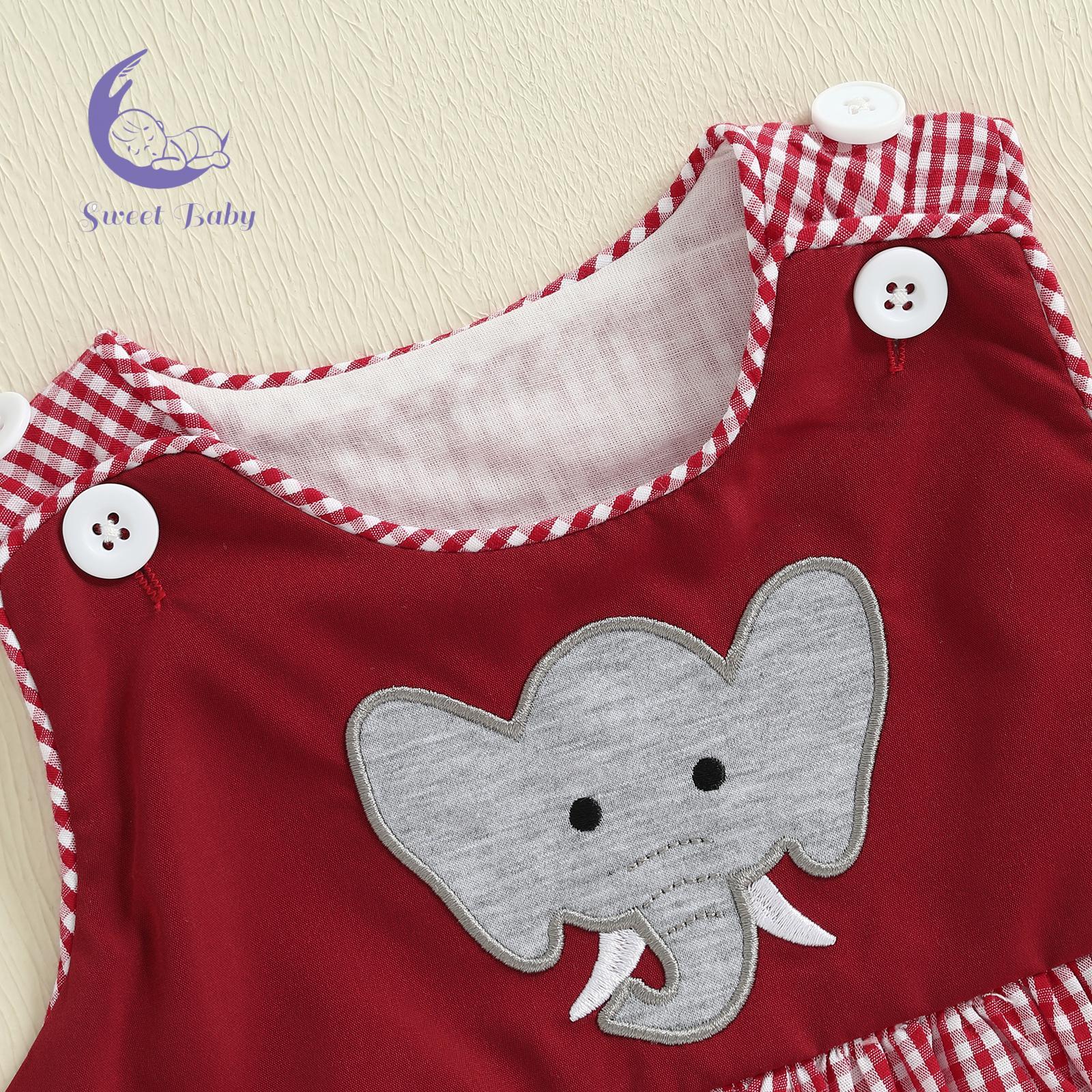 Baby Boy Sleeveless Round Neck Summer Romper Overalls, Animal Embroidery, Plaid Print Jumpsuit Baby Boy Sleeveless Round Neck Summer Romper Overalls, Animal Embroidery, Plaid Print Jumpsuit