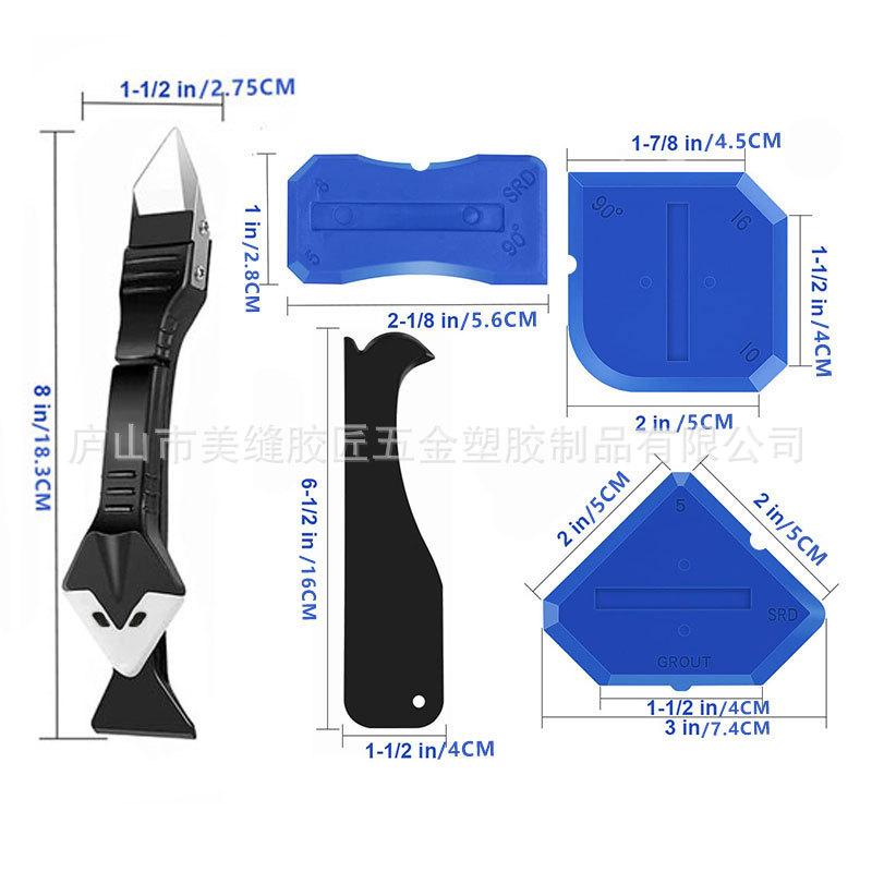 3-in-1 Silicone Caulk Remover Tool, Stainless Steel Head Glass Glue Scraper & Sealant Finisher, Caulk Removal Tool for Kitchen Bathroom Window Frame, DIY Home Repair 3-in-1 Silicone Caulk Remover Tool, Stainless Steel Head Glass Glue Scraper & Sealant Finisher, Caulk Removal Tool for Kitchen Bathroom Window Frame, DIY Home Repair