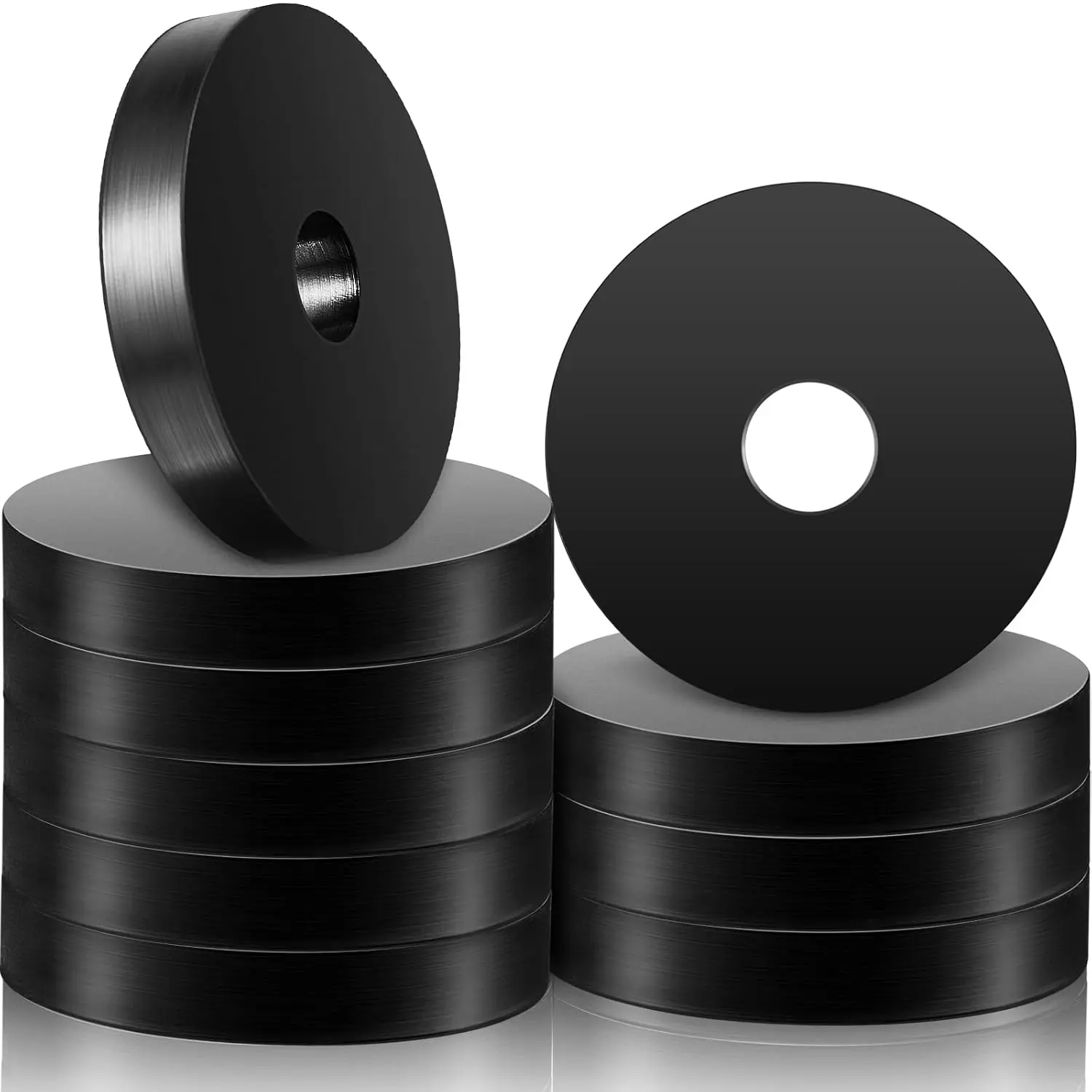 10 count 1 1/2 OD x 3/8 ID x 1/4 Inch Thickness Rubber Spacer Flat Rubber Bushings Neoprene Washers for Screws  Faucet Household Appliances
