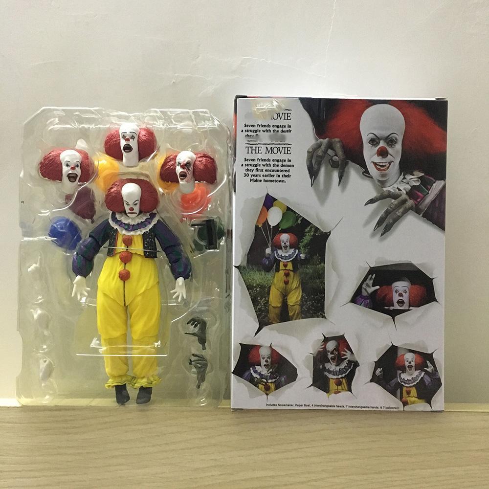 NECA Joker Stephen King Clown Pennywise Action Figure Toys For Halloween Decoration Gift
