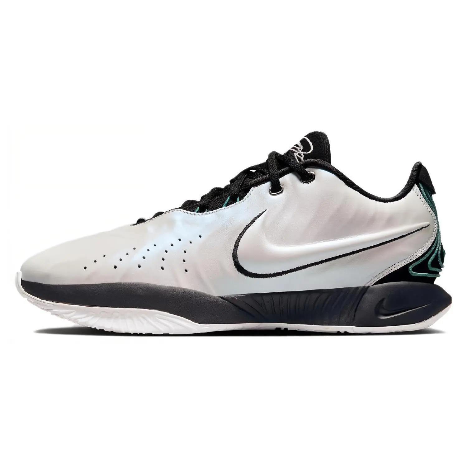 Nike LeBron 21 Conchiolin EP Low-Top Basketball Shoes Unisex Silver Black Domestic Version Verifiable, with credentials and supporting global authentication