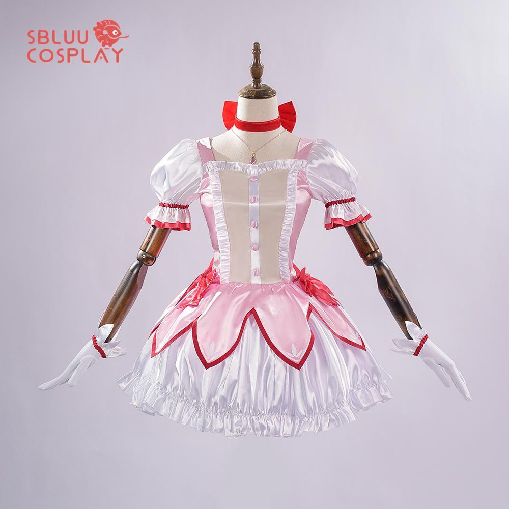 SBluuCosplay Kaname Madoka Cosplay Costume Magica Kaname Dress Kaname Madoka Outfits Halloween Costume Outfit Upgraded Style