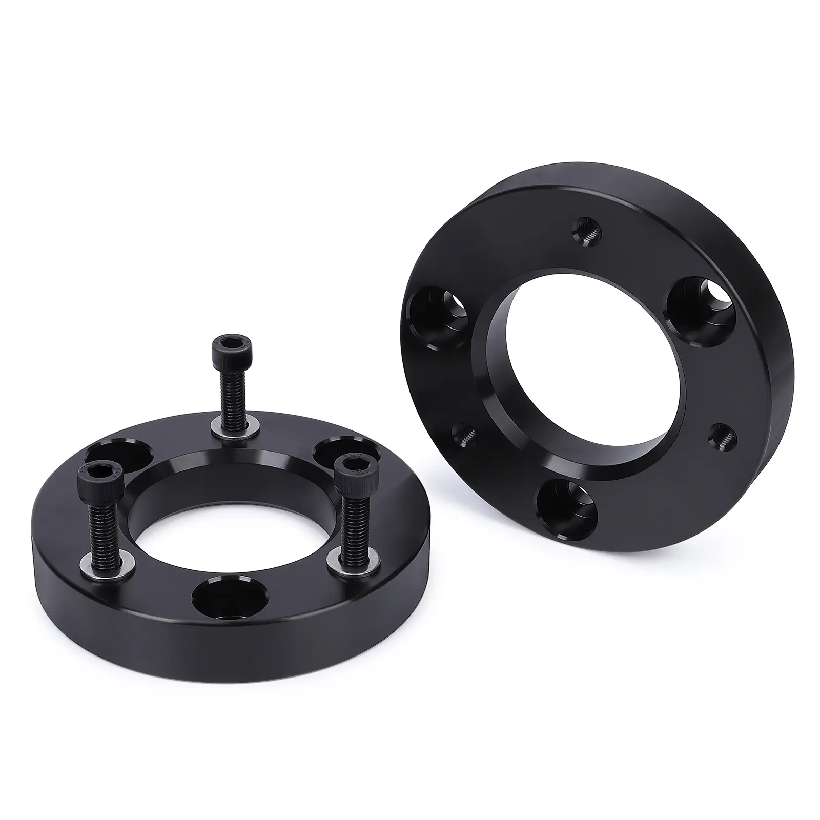 Front Leveling Lift Kit with Improved Ground Clearance, Strut Spacer Suspension Upgrade Compatible with 1999-2006 Toyota Tundra 2WD/4WD, 1995-2004 Tacoma (6 Lug), 1995-2002 4Runner (6 Lug), Simple Installation Chassis Replacement Parts