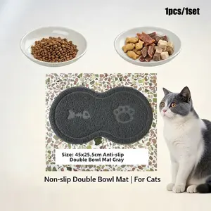 Creative Ceramic Cat Food Bowl, Non-Slip Pet Dish for Cats, Fish Bone Design, Ideal for Small Cats and Small Animals, Home Use