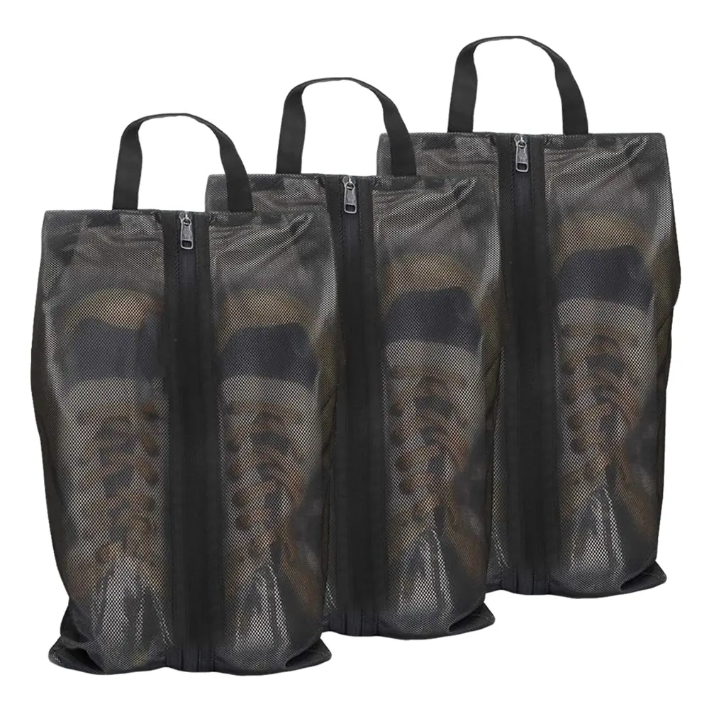 3-Pack Travel Easy Packing Shoe Bags, Gym Storage Shoe Pouches, Odor-Resistant Soccer Sports Shoe Bags, Casual All-Season Footwear Organizer