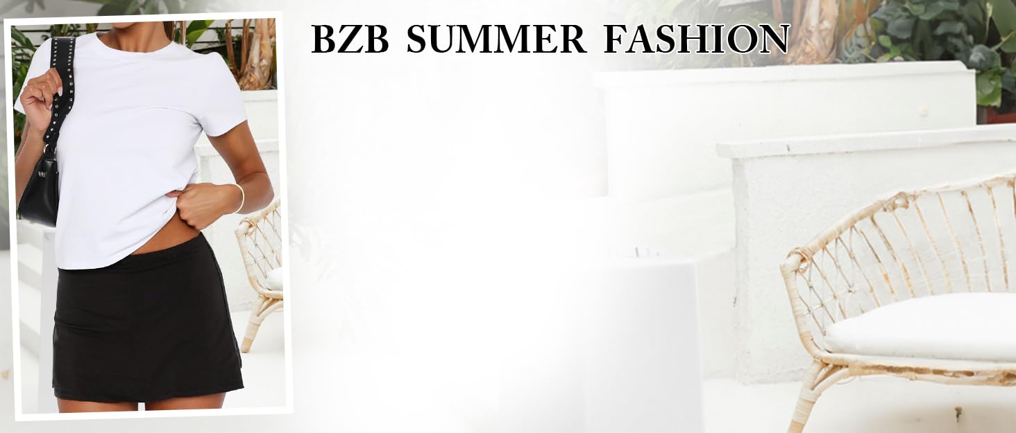 Imily Bela Women's Mini Skirt Sexy High Waist Split Hem Stretch Fitted Pencil Bodycon Skirts