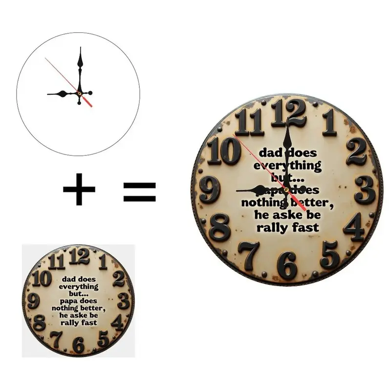 Premium 25x25cm Custom Wooden Wall Clock with Laser Engraved Logo and Numbers