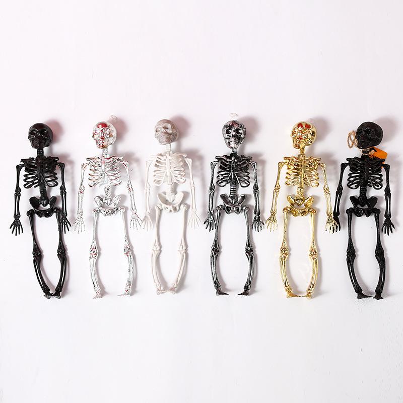 Plastic Simulated Skull Halloween Skull Scary Head with Blood