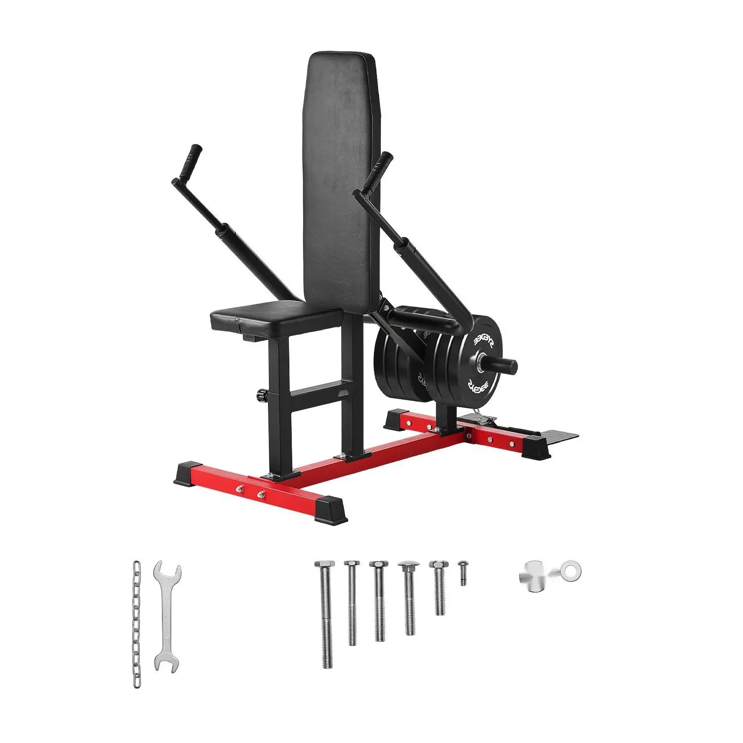 Multi-Functional Home Gym Seated Dip Machine - Compact Triceps/Biceps Cable Bar Press Down Equipment, Chest Training Station, Adjustable Weight Stack, Comfortable Seat, Durable Steel Frame