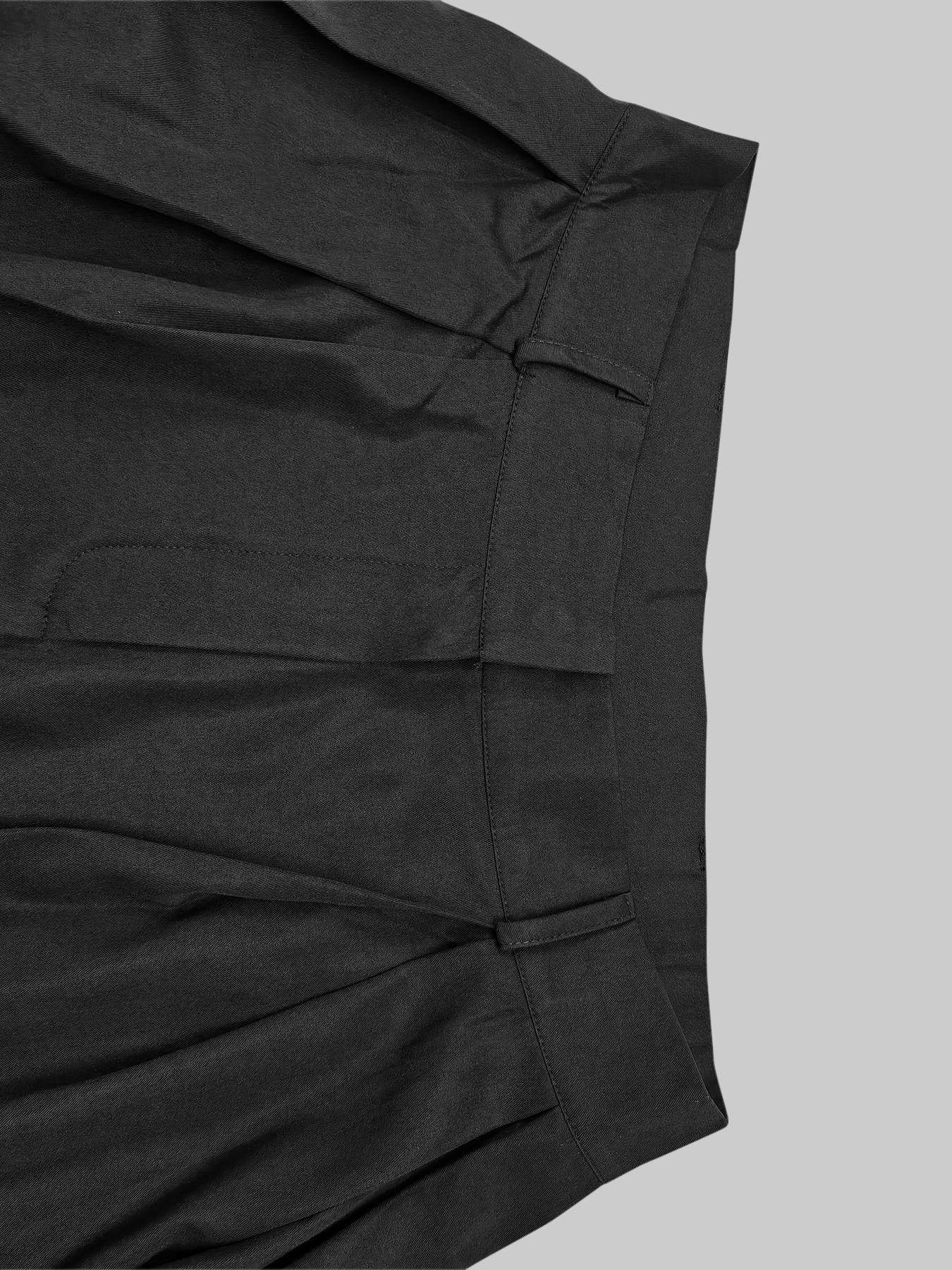 Women's Solid Pleated High-Waist Wide-Leg Pants, Casual Comfy Pocket Trousers for Daily Wear, Ladies Bottoms for All Seasons