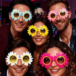 6pcs Random Color Colorful Party Photo Glasses Props, Cartoon Party Photo Props, Unisex Atmosphere Props, for Parties, Bars, Music Festivals, Gifts