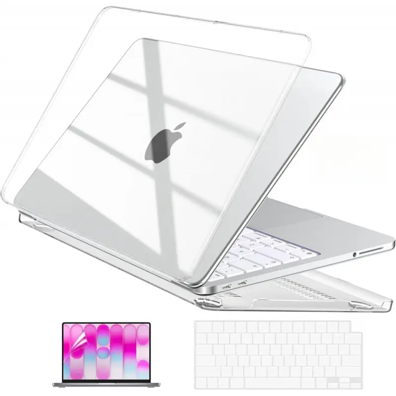 Protective case for MacBook Neo 13inch (2026 model A3404, equipped with A18 Pro chip), scratch-resistant hard shell laptop cover, includes keyboard cover and screen protector, crystal clear