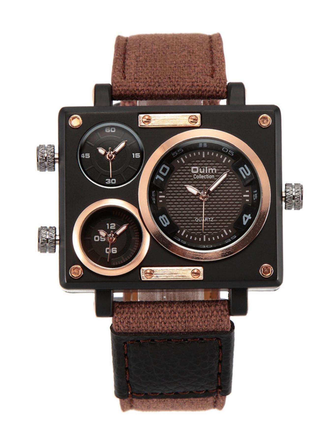 Men's Business Fashion Square Dial Quartz Watch, with Box, 2024 New Style Fashion Multifunction Watch for Party, Trendy All-match & Exquisite Watch for Birthday Gift, Trendy Multifunctional Watch, Business Fashion Watches