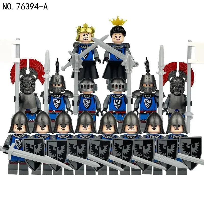 2026 hot item Cross-border hot sale four knightsandminifiguressmallparticle assembled weapons 76394 Roman century building block toy wholesale