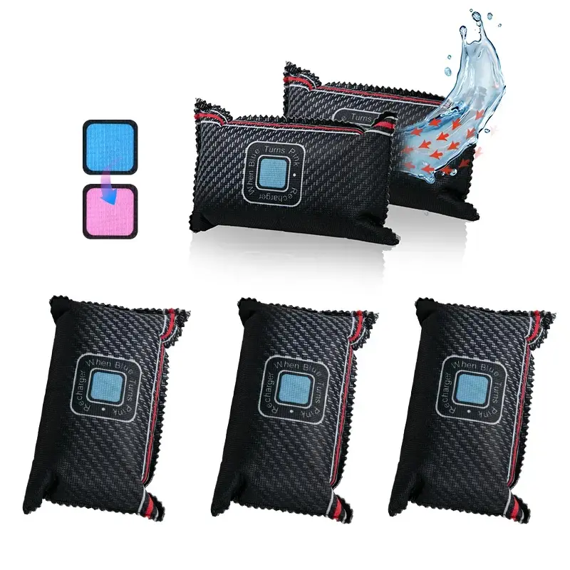 400g Leak-Proof Reusable Moisture Absorber Bag, Car & Home Dehumidifier, Prevents Fogging, Ideal for Vehicles, Cabinets, Closets, Gifts