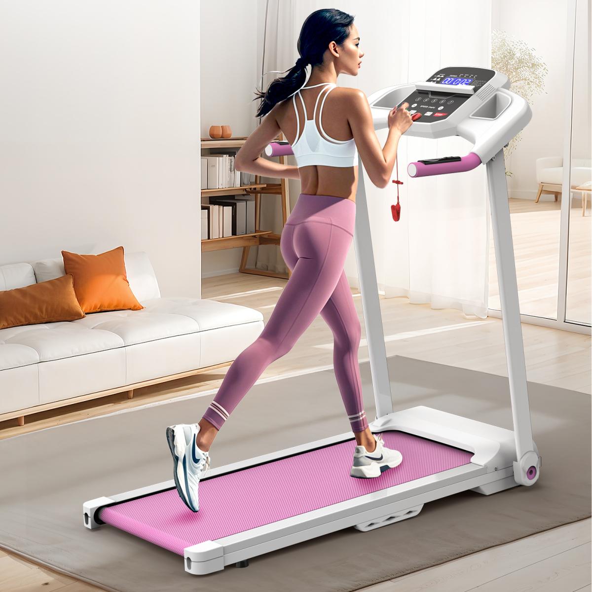 [Fahuac]Foldable Treadmill 2.5HP Electric Folding Running Walking Machine for Home Gym, Spacious 39.4" x 15.4" Running Belt, Max 265 LBS Weight Capacity, Quiet Motor with Shock Absorption & Easy Fold Design