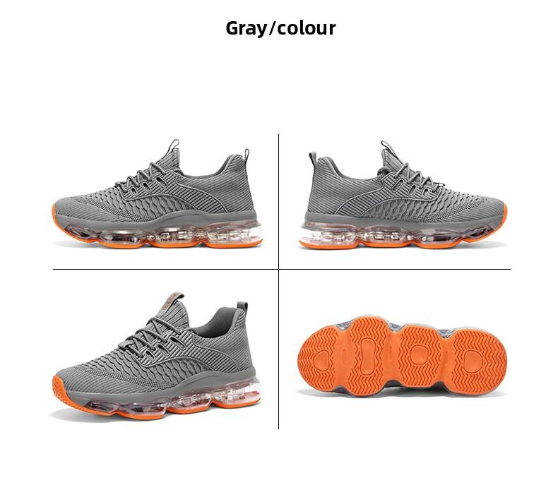 Mesler Men's Sporty Solid RoundToe Laces Trainers, Fashionable Lace UpFront Mesh Breathable Comfortable Sports Air Running Shoes Sporty Lightweight Breathable Running Shoes For Exercise & Daily Wear