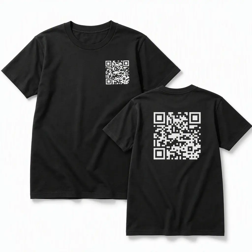 Funny "F U" QR Code Men's T-Shirt Humorous Meme Novelty T-Shirt