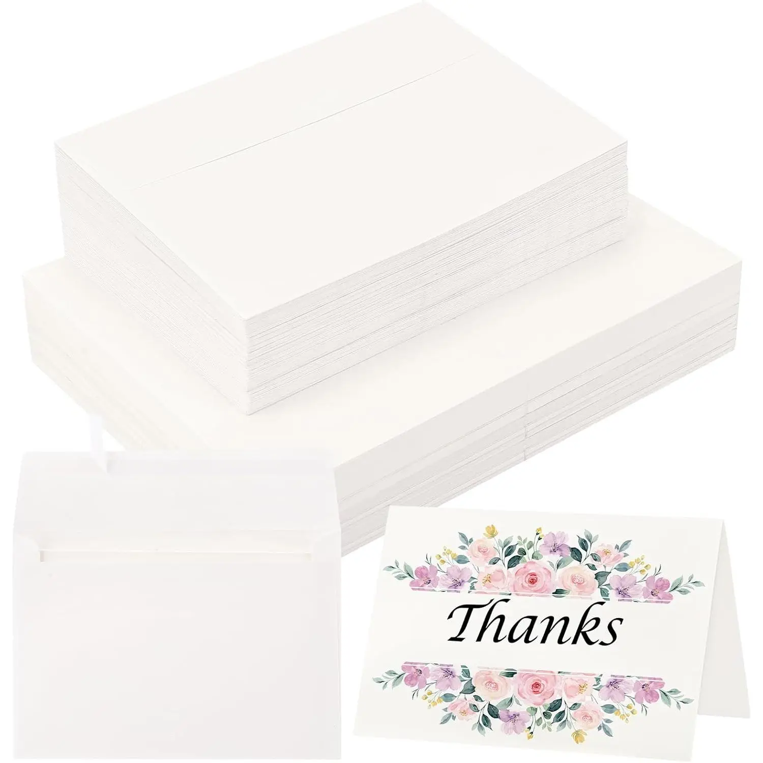 30 Sets Blank Watercolor Cards with Envelopes, 140lb/300GSM  Watercolor Paper Cards, 4 x 6 in Foldable Watercolor Postcards with Envelopes for Greeting Cards Birthday Wedding Invitations