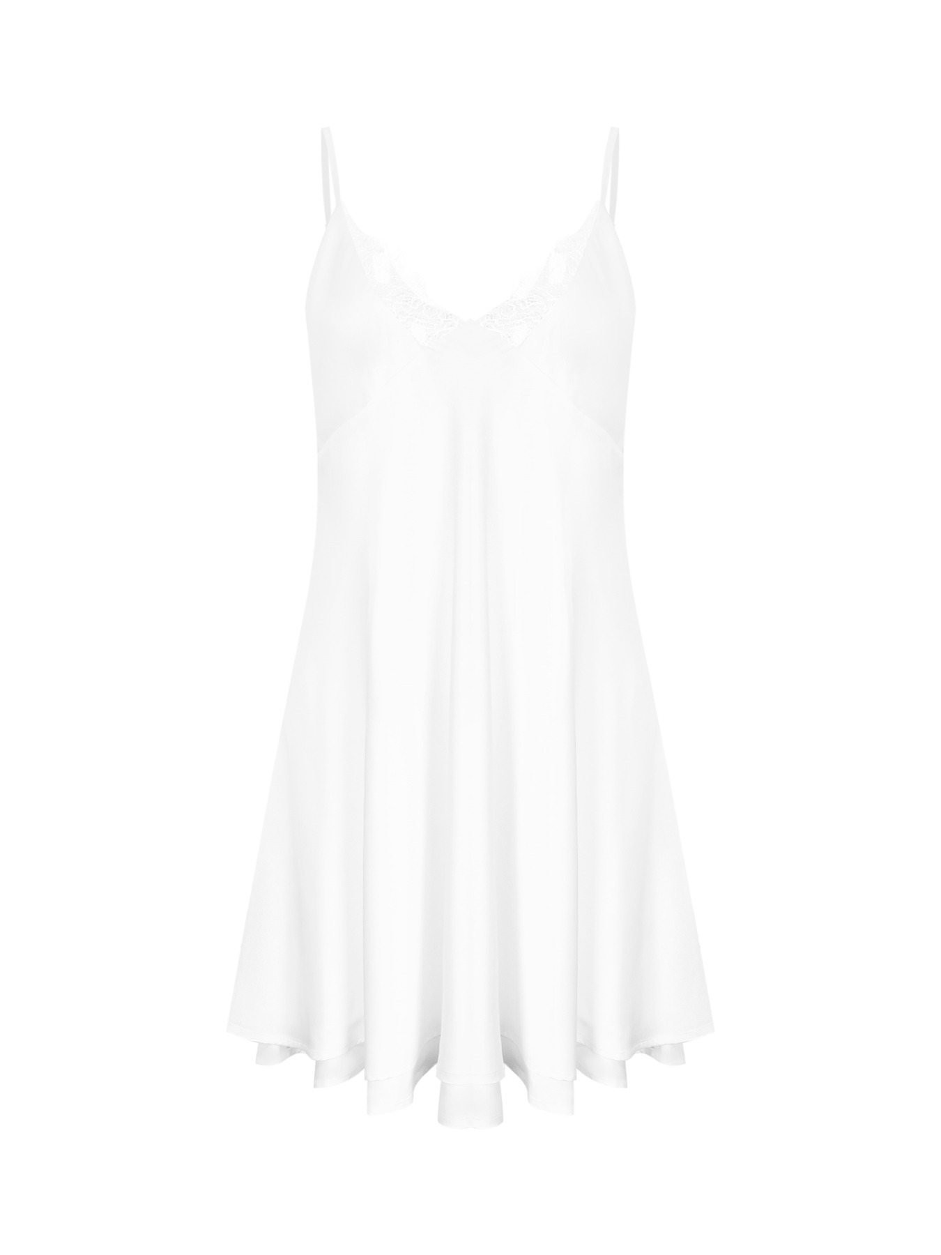 Women's Lace Trim Cami Dress, Solid Color Sleeveless Dress for Parties, Clubs and Dates, Ladies Clothes for Summer