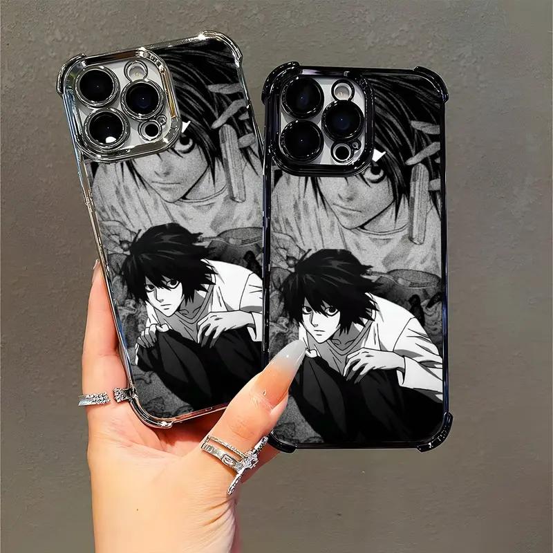 D3ath N0te L Black White Anime Phone Case,Giving gifts to friends and family,for iPhone 17 16 15 14 13 12 11 Pro Max X XS for Samsung S22–S26 Plus Ultra