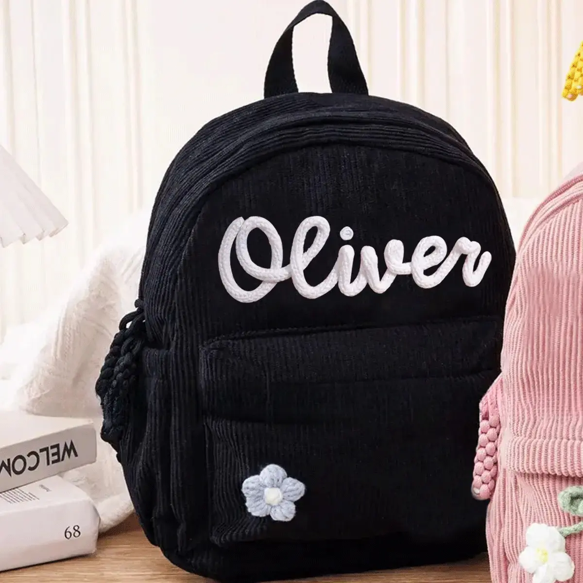 Personalized, handmade name backpacks, travel backpacks, suitable for both men and women, perfect as a birthday gift or a back-to-school gift
