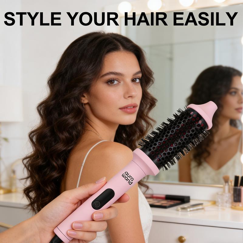 Aurawand Infrared Negative Ion Thermal Comb, 1/2 Inch Width, LED Display Screen, Temperature Range 300°f - 420°f, New Condition