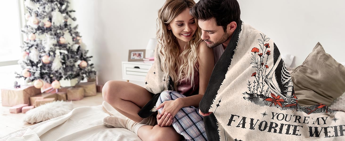 Valentines Day Gifts for Him Her, Anniversary Blanket for Women Men, Birthday Gifts for Boyfriend Girlfriend, I Love You Gift, Engagement, Wedding Gift for Wife, Husband, Couple, 60"X50"