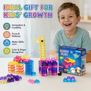 40pcs Jelly Block Stress Relief Toy Set, Buildable Jellies, Stack & Play, Perfect for Relaxation, Fun Kids Activity Kit, Soft Sensory Fidget