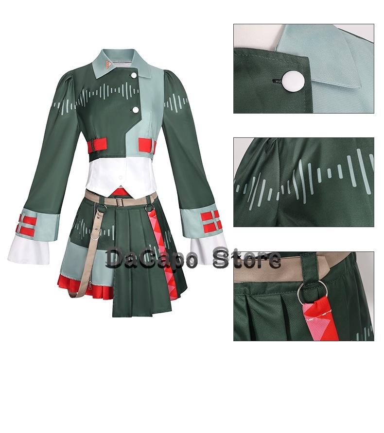 Kasane Teto Cosplay Voicepeakk Uniforms Wig Anime Diva Singer Women Cute Red Ponytail Girls Teto Costume Halloween Stage Outfit