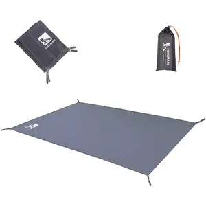 Hikeman Tent Footprint - Waterproof Camping Tarp, Heavy Duty Tent Floor Saver, Ultralight Ground Sheet Mat for Hiking, Backpacking, Hammock, Beach - Storage Bag Included(S-83"x35")
