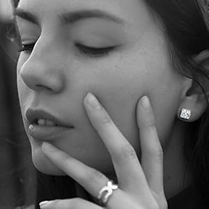 8 Pairs Hypoallergenic Stud Earrings Set | 316L Stainless Steel | Sensitive Ears Friendly | Unisex Jewelry 3-8mm (Silver & Black)