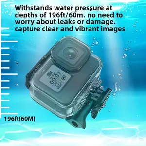 GoPro 13/12/11/10/9 waterproof case action camera accessories deep diving 60m action camera protective case
