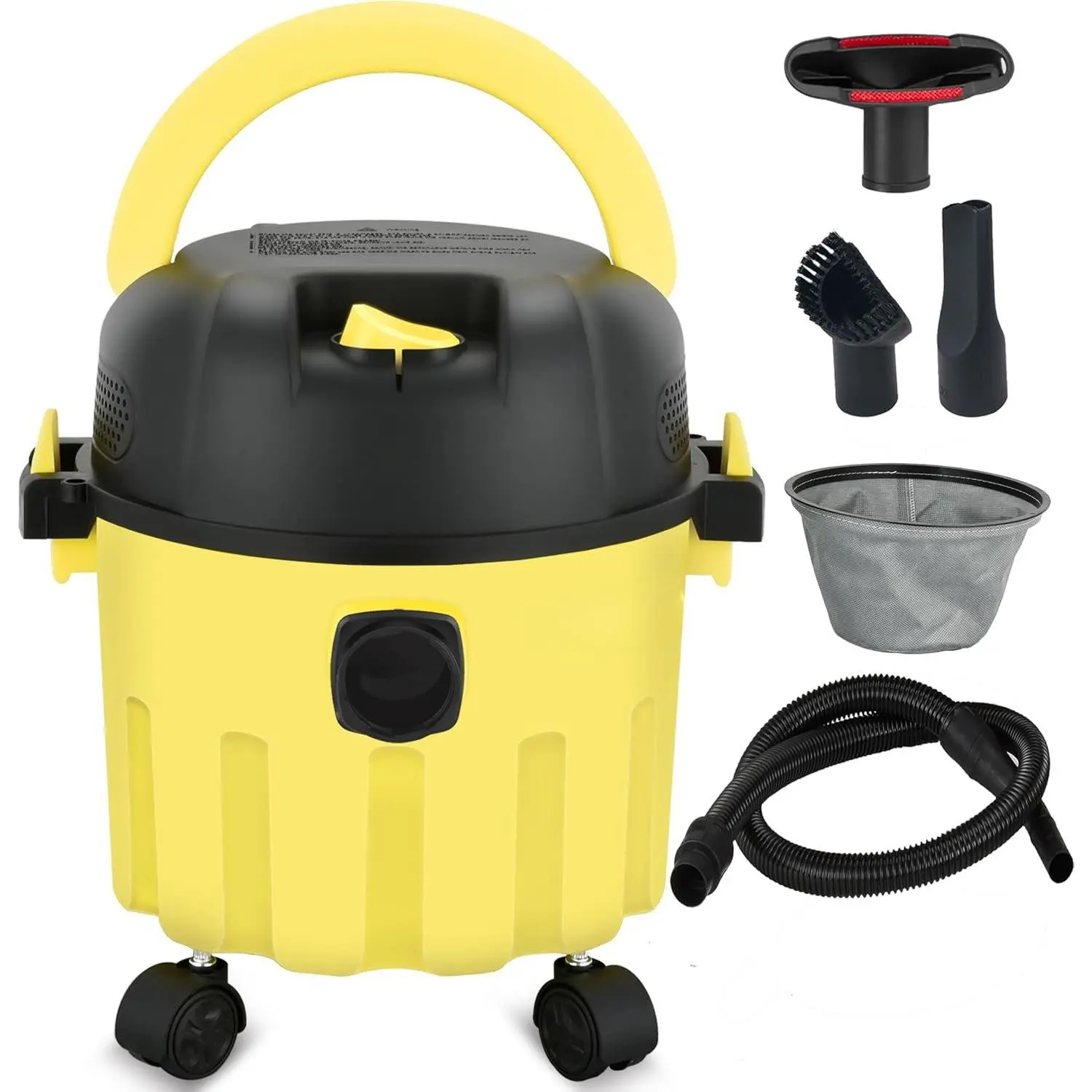 Wet Dry Shop Vacuum, Small Portable with Blower for  Garage(Low) | 3-in-1 Workshop Vacuum Cleaner, suitable for cleaning , removing , and cleaning hard floors