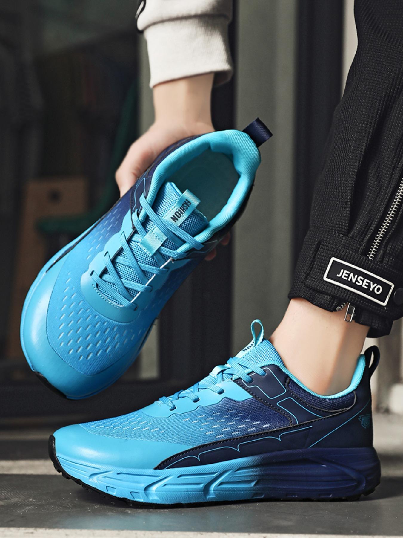 Men's  Chunky Running Sneakers, Breathable Mesh Upper, Ultra-Cushioned Thick Sole, Casual Athletic Shoes for American Runners