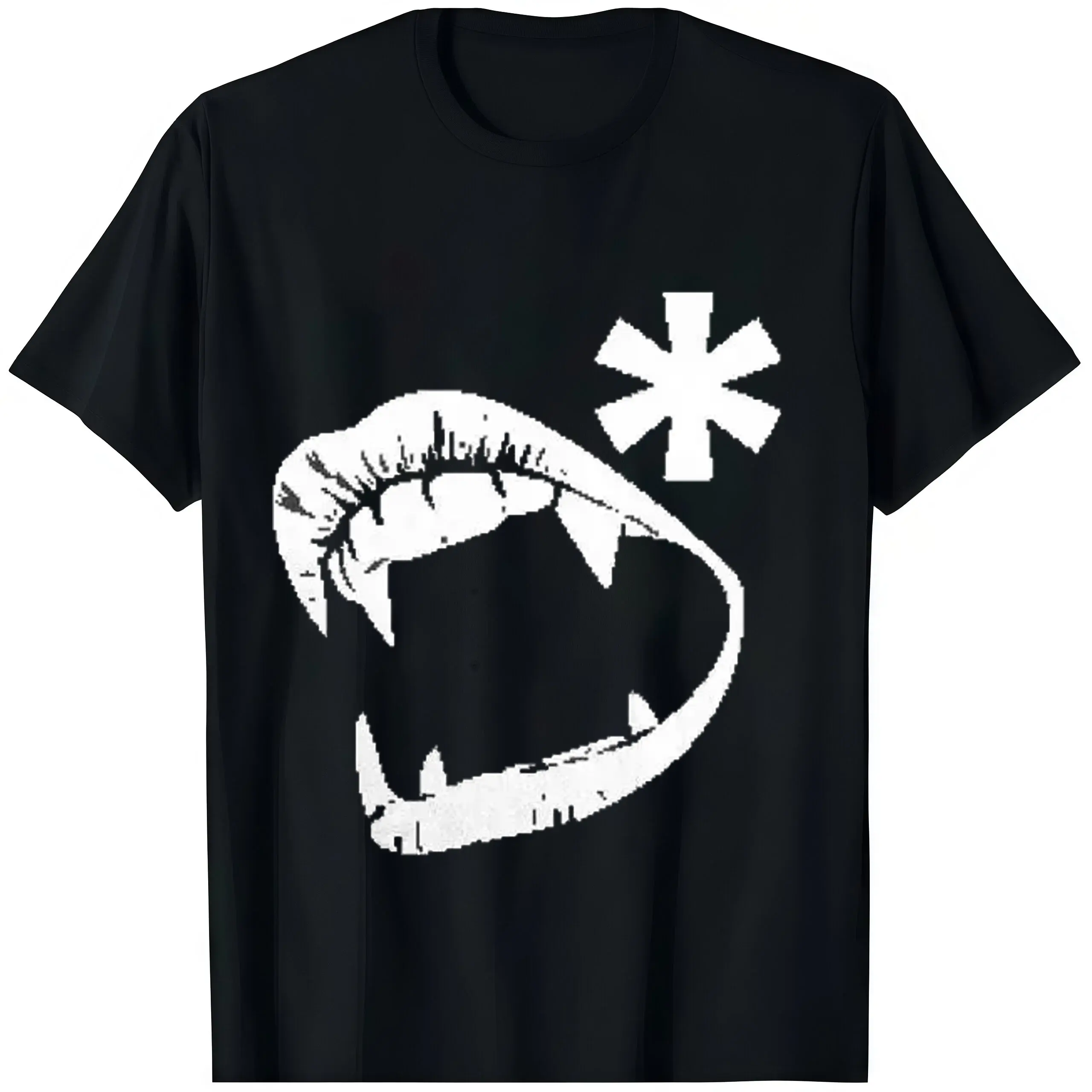 Unisex Cotton Casual Round Neck Graphic T-Shirt, Vamp Fashion Y2K Gothic Opium Aesthetic Streetwear Sports Top, Ideal Gift