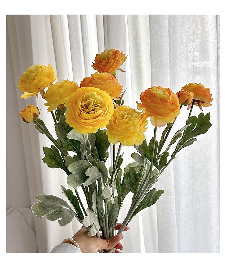 3 artificial flocked lotus flowers, faux peonies for home living room and window decoration, popular on TikTok and Xiaohongshu