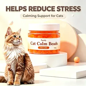 Cat Calm Burst-Beads: 24/7 Wireless Pheromone Diffuser Alternative, Plant-Based Formula to Stop Scratching & Fighting, Safe for Home & Travel，Stress Reduction & Better Sleep (Wireless, Long-Lasting)