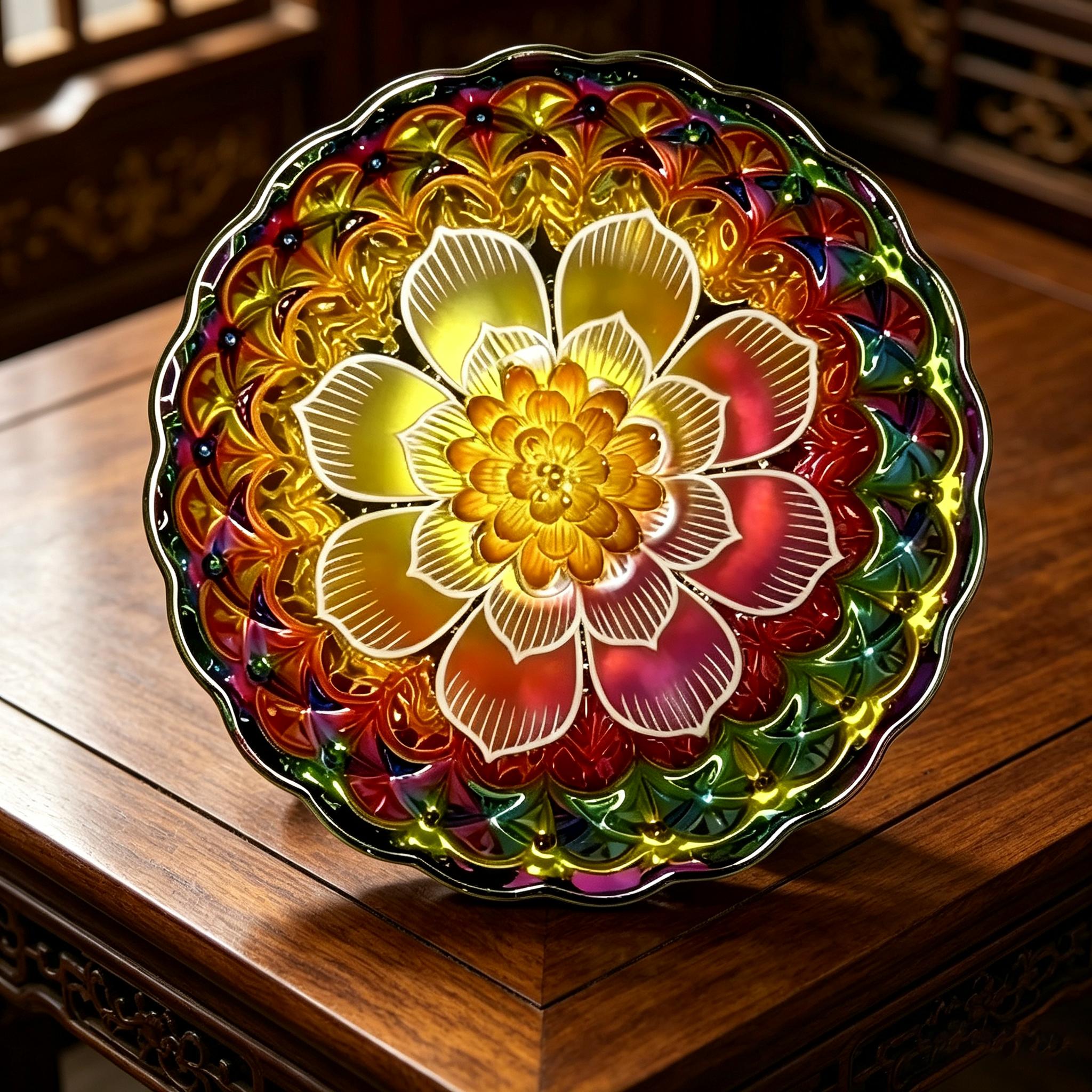 Iridescent Peony Pattern with Lotus Base Jianzhan |   Rainbow Bloom Tea Cup, Chinese culture,High-temperature firing,Handcrafted ceramic cup,Wine Glass, Kung Fu Cup,Drinkware