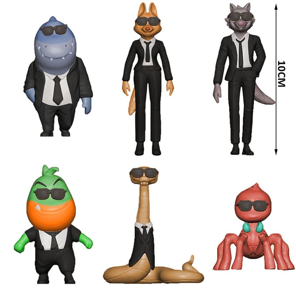 Hot 6Pcs/Set The Bad Guys 2 Action Figures, Anime Model Toys, Cake Topper Decorations, Collectible Figurines for Kids & Adults