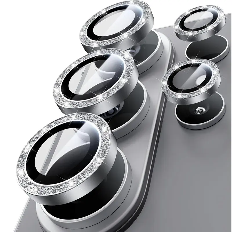 3-Pack Camera Lens Protector for Samsung Galaxy S25 Ultra S26/S26 Plus/S26 Ultra, HD with Alloy Metal Ring Camera Cover, Full Coverage Protective Accessories for S24 S23 S22 Plus FE, Black, 9H Hardness