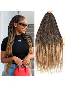 Slim Pre-looped Box Braids (Long Crochet Braids, 60 Strands)