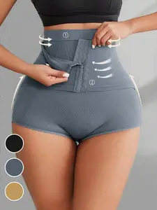 1 Count Women’s High Waist Tummy Control Shapewear Shorts, Fajas, Double Compression Shaping Panty, Butt Lifting Bottoms with Adjustable Hooks, Hourglass Silhouette Enhancer Shaper Panties, Suitable for Daily Wear & Outgoing