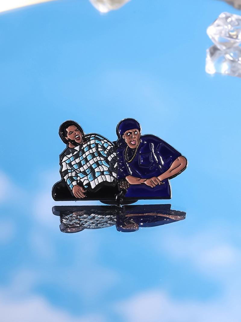 Unisex Punk Style Cartoon Character Brooch, Fashion Alloy Badge for Daily Clothing Decor, Trendy All-match & Exquisite Brooch for Birthday Gift, Fashion Accessory