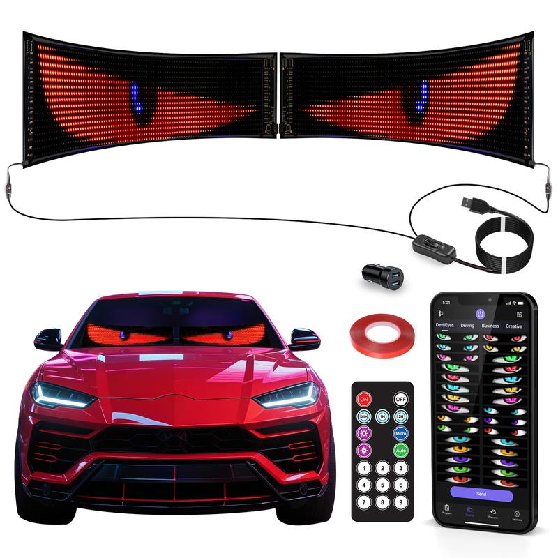 DAYBETTER Programmable Flexible LED Display - App-Controlled Color-Changing Pixel Wall Art,Programmable Flexible LED Display - App-Controlled Color-Changing Pixel Wall Art