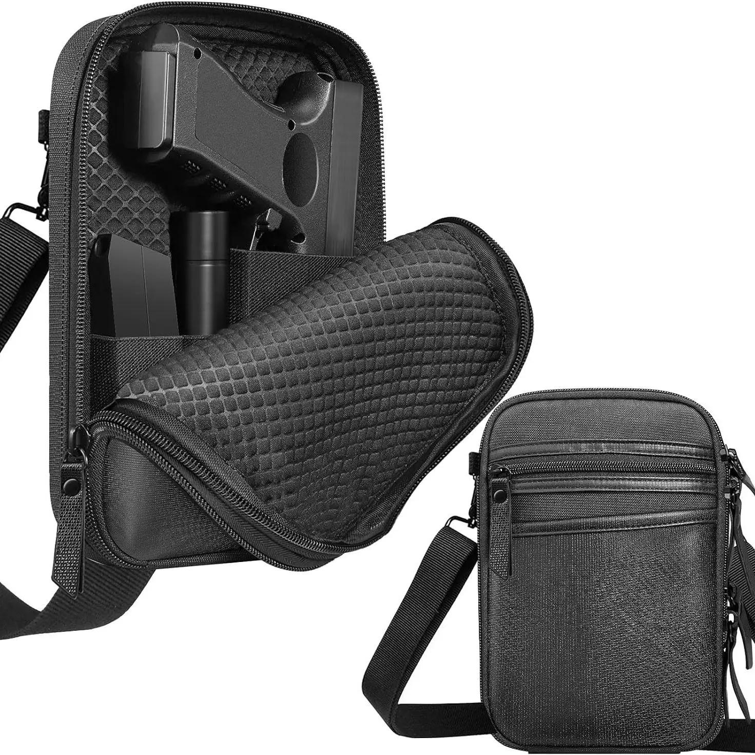 Tactical Concealed Carry Waist Pack – EDC Pistol Holster Bag with Magazine Pouches, CCW Fanny Pack for Outdoor Range & Daily Defense, Fits Full Size & Compact Handguns