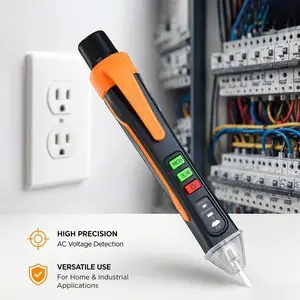 Non-Contact Voltage Tester Pen, 12-1000V AC Circuit Tester with Flashlight and Buzzer #GLOBAL PICKS