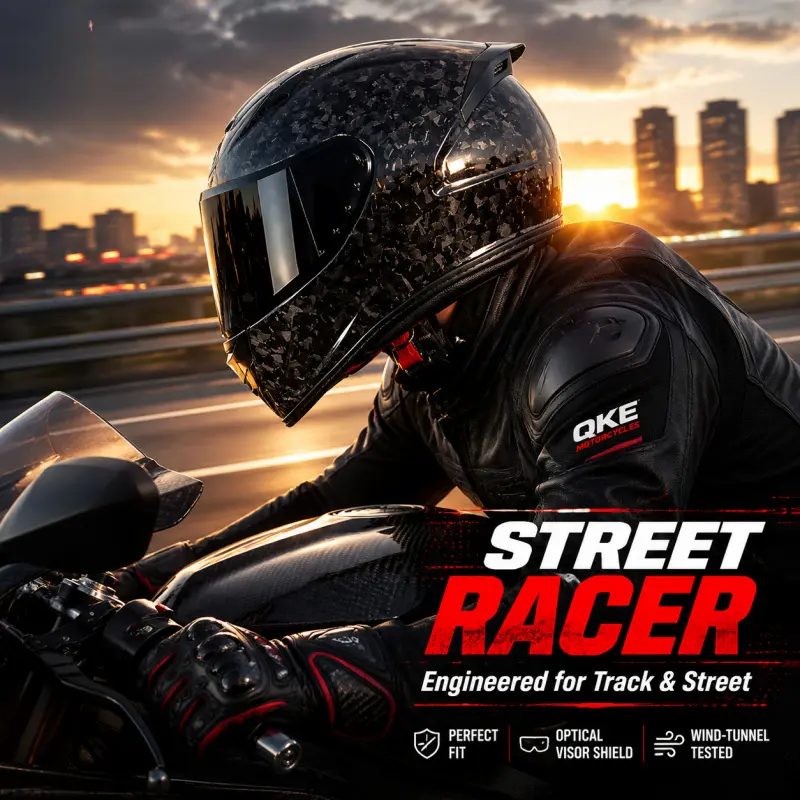 Carbon fiber motorcycle helmet - A personalized, lightweight, all-encompassing, all-season, universal, ultra-light motorcycle helmet for men, Authentic Helmet, Affordable Helmet