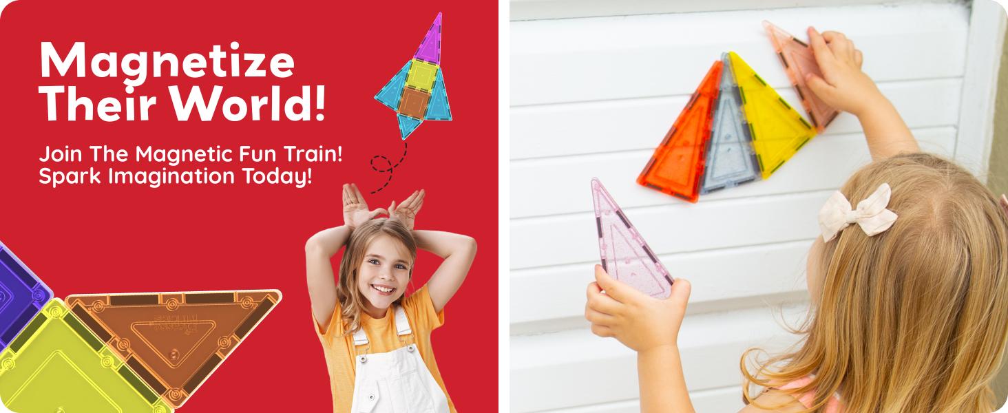 PicassoTiles 100 Piece Set 100pcs Magnet Building Tiles Clear Magnetic 3D Blocks Construction Playboards, Creativity Beyond Imagination, Inspirational, Recreational, Educational Conventional